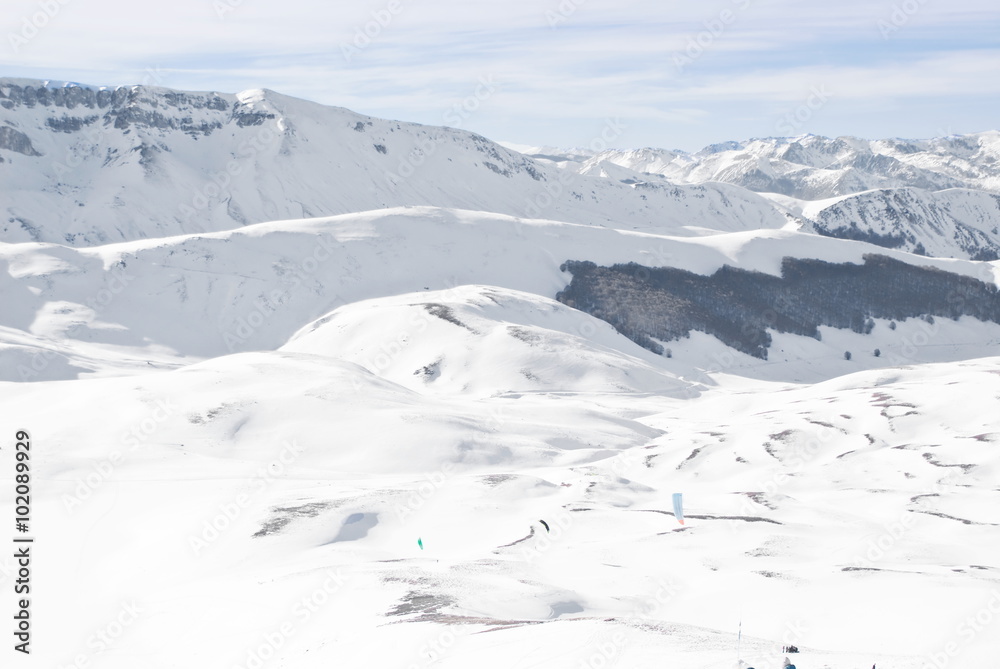 Apennine winter landscape