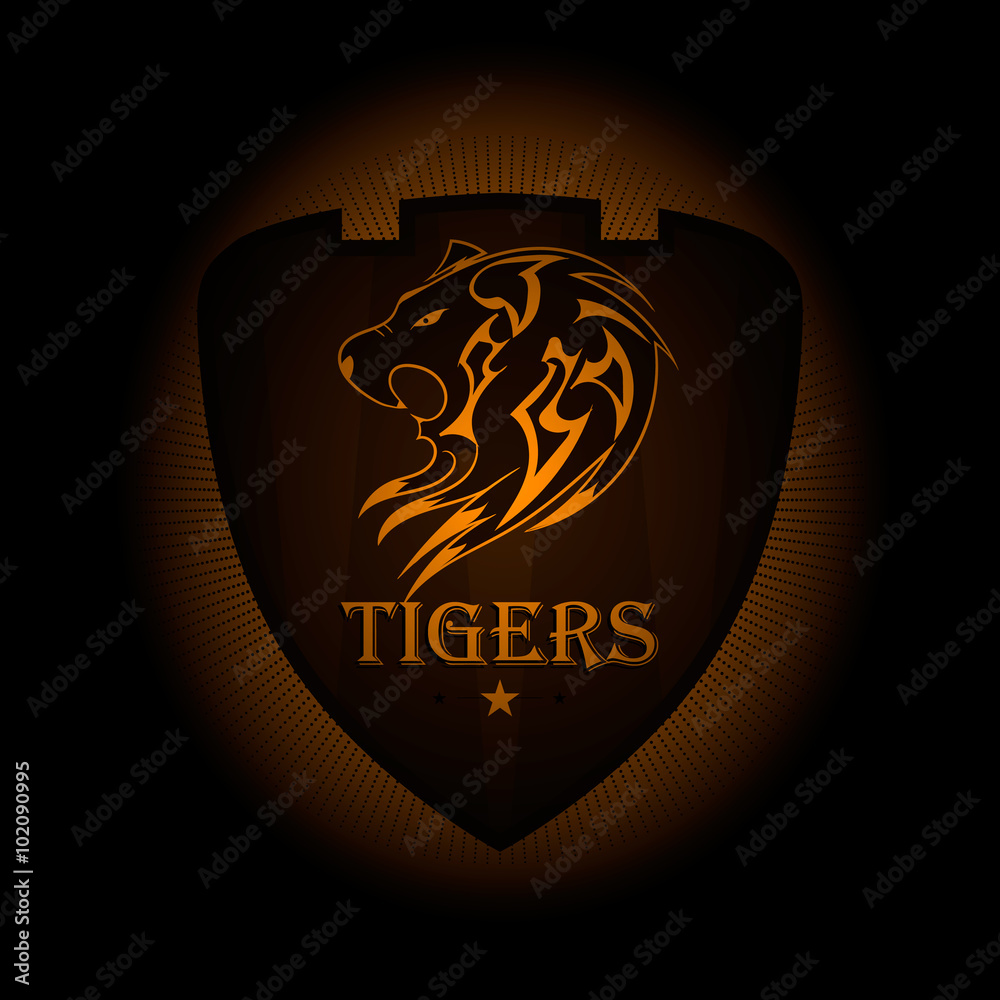 Fotografie Tiger a sports logo