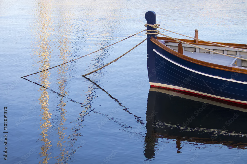 Fototapeta premium Anchored boat