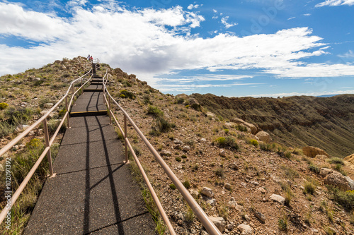 View of the Meteor Crater, Flagstaff, Arizona photo