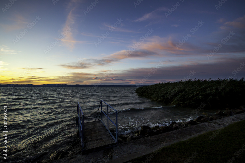 Obraz premium Balaton sunset