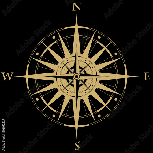 Wind rose compass