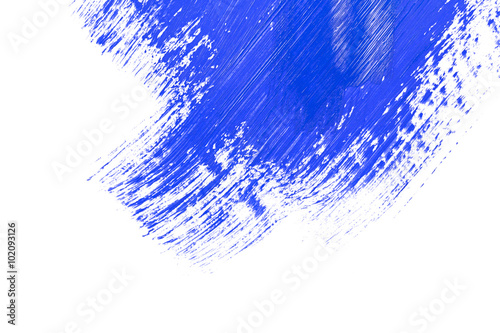 blue stroke of the paint brush photo