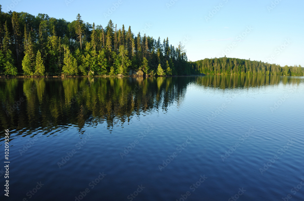 Obraz premium Reflections on a Wilderness Lake