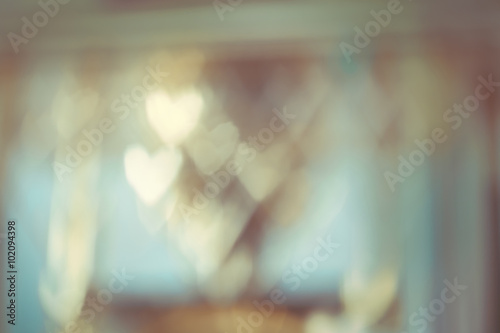 Blur background / Abstract blur background with heart shaped.