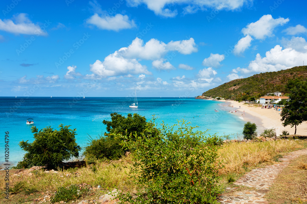 Idyllic beach at Caribbean Idyllic beach at Caribbean