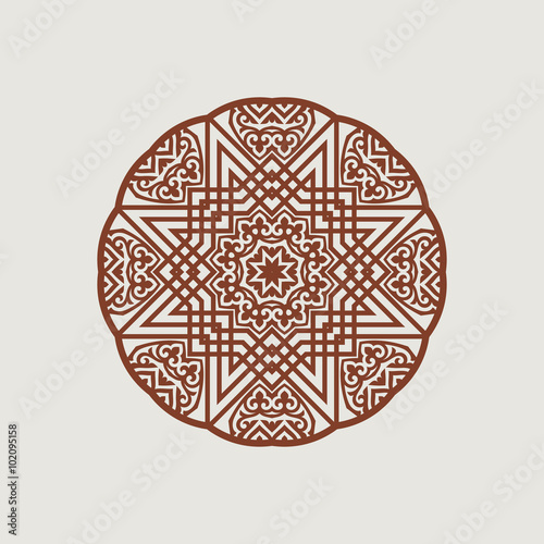 Circular pattern in arabic style