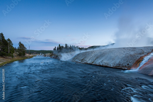 Midway Geyser Basin in Yellowstone National Park, USA