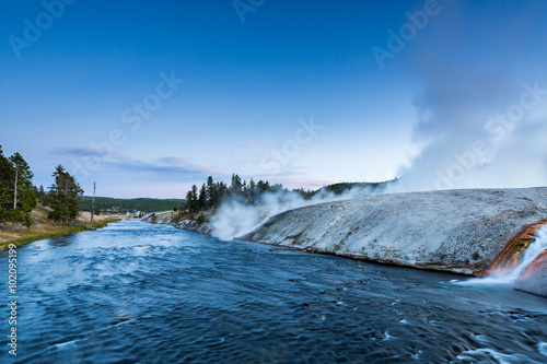 Midway Geyser Basin in Yellowstone National Park, USA