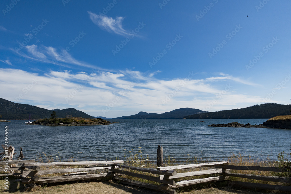 Eastsound Waterfront Park View on Orcas Island, Washington State