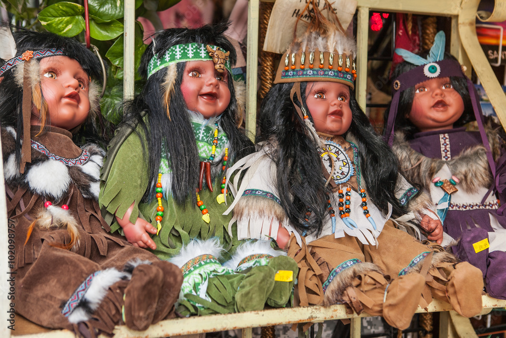 Native american dolls on market