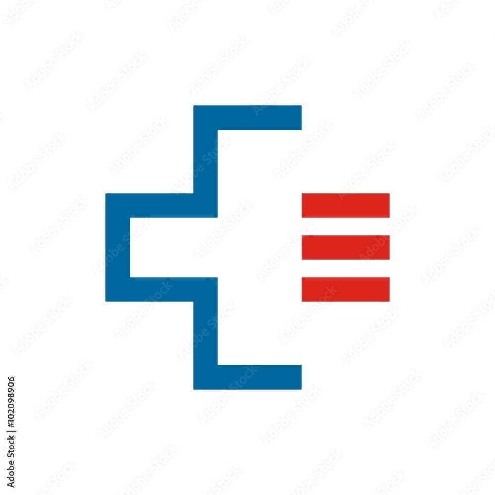 Fototapeta premium medical cross logo