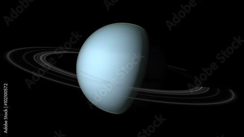 Fotografie, Obraz Uranus Elements of this image furnished by NASA