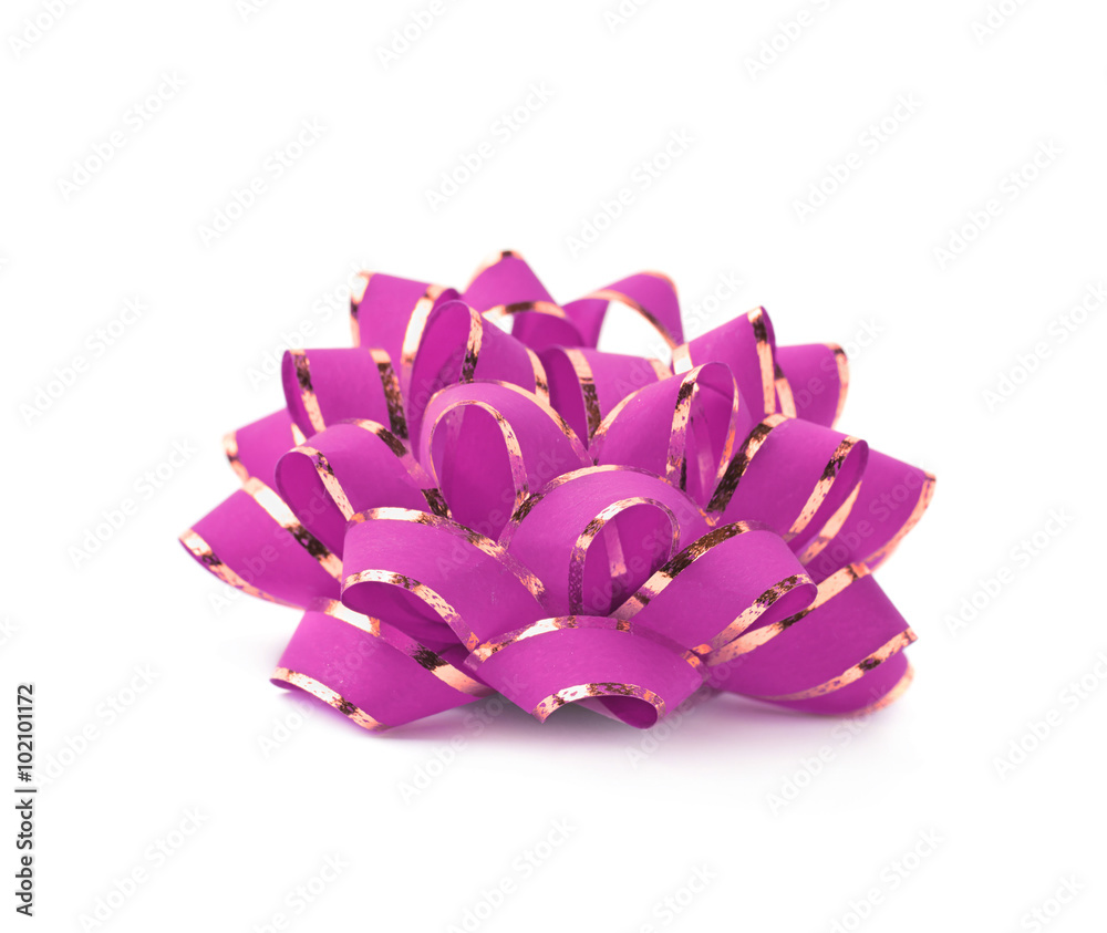 Decorational ribbon bow isolated Decorational ribbon bow isolated