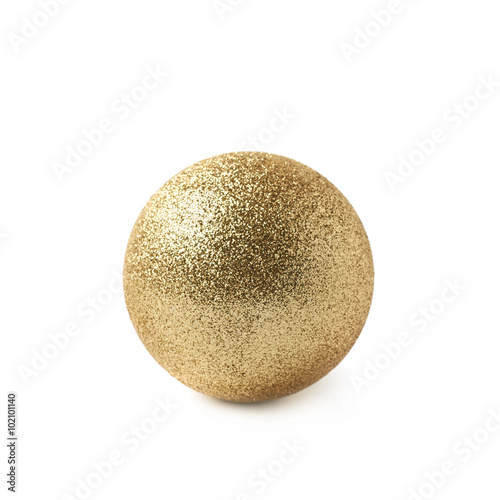 Single Christmas ball isolated