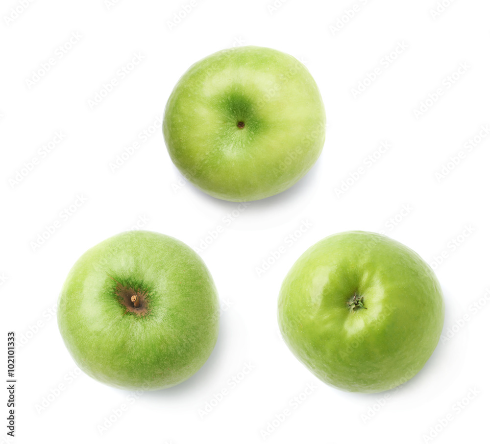 Ripe green apple isolated Ripe green apple isolated