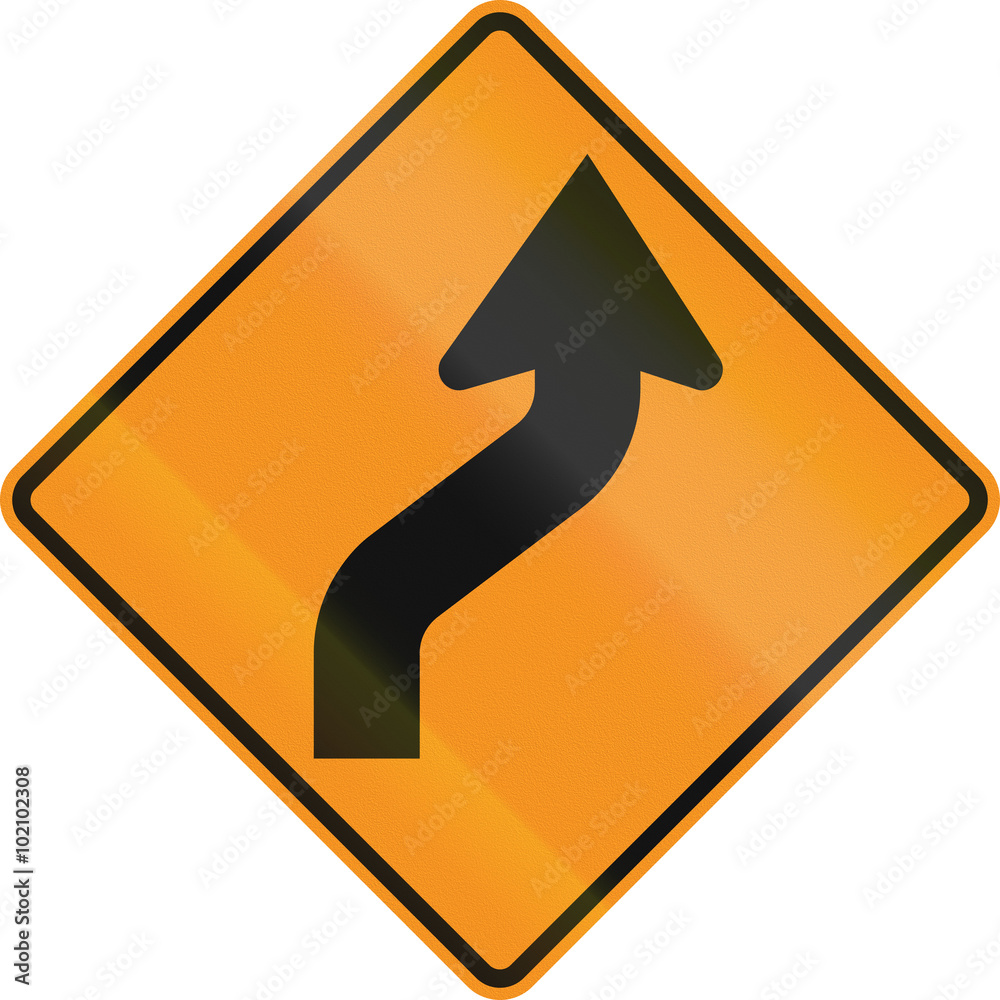 Temporary road control version - Double curve Temporary road control version - Double curve