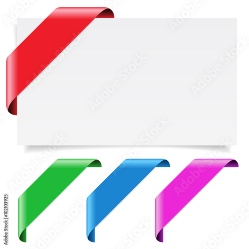 Corner Ribbon Design Set Collection