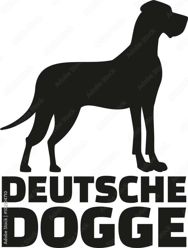 Great dane with breed name deutsche dogge Great dane with breed name deutsche dogge