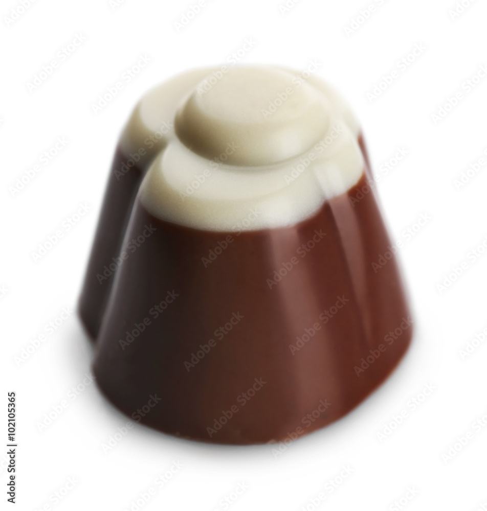 Obraz premium Chocolate candy, isolated on white