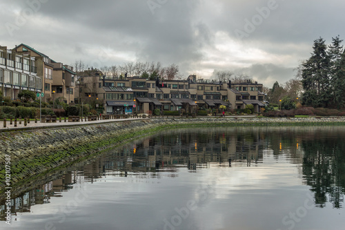 Vancouver, BC, Canada - February 1, 2016 - False Creek