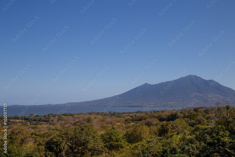 maderas volcano view from Ometepe Island, Nicaragua