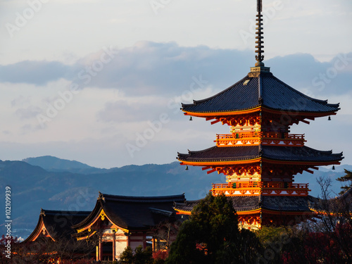 Kiyomizu-dera temple in Kyoto, Japan