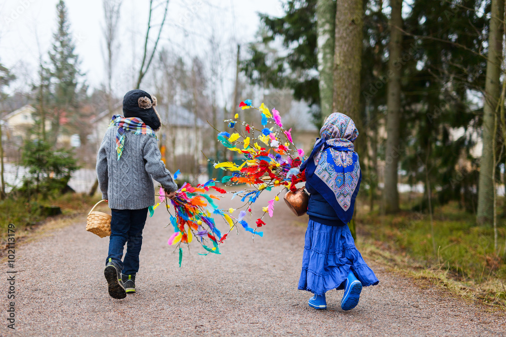 Fototapeta premium Easter in Finland