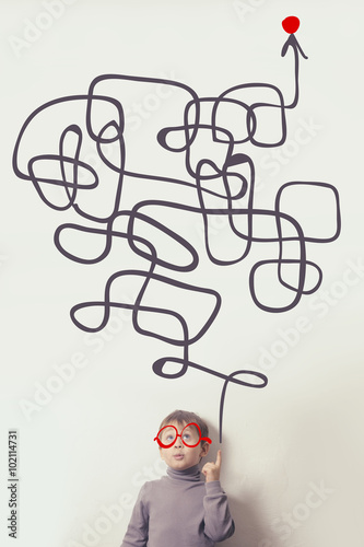 child in search of a solution