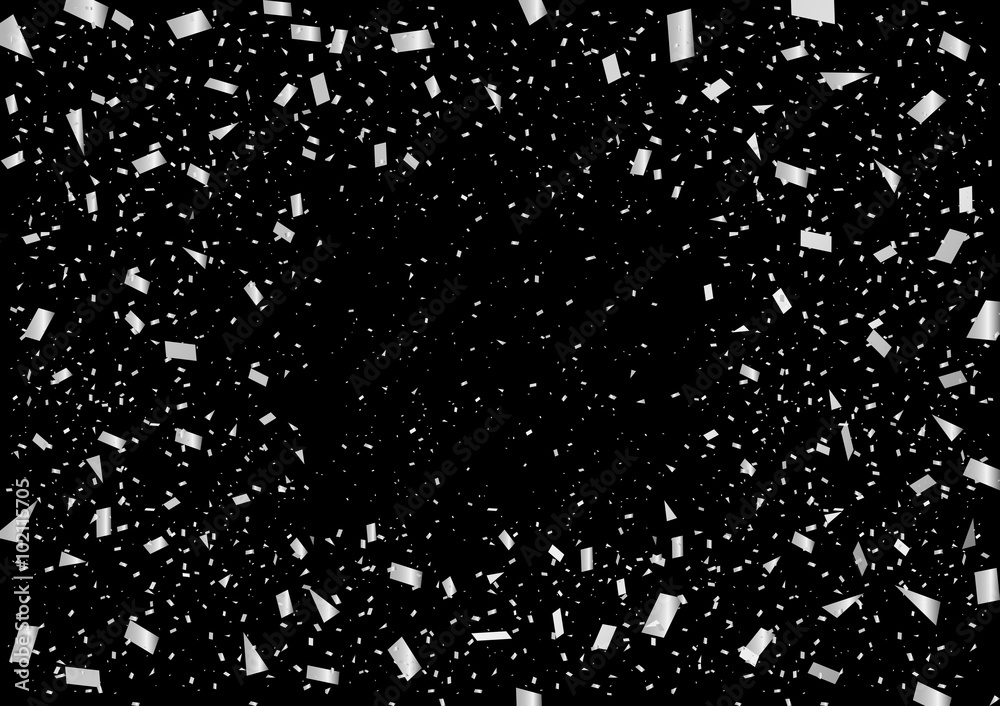 紙吹雪 シルバー ブラック背景 Stock ベクター Adobe Stock 紙吹雪 シルバー ブラック背景 Stock ベクター Adobe Stock