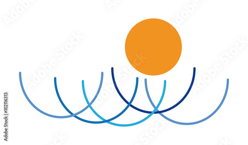 sole e onde