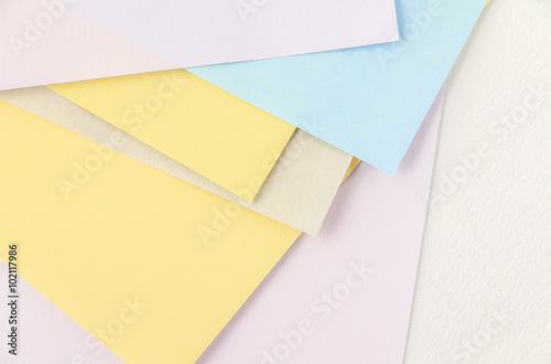 Background of colored papers 