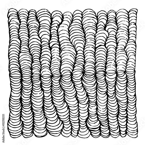 Zentangle ornament, sketch for your design