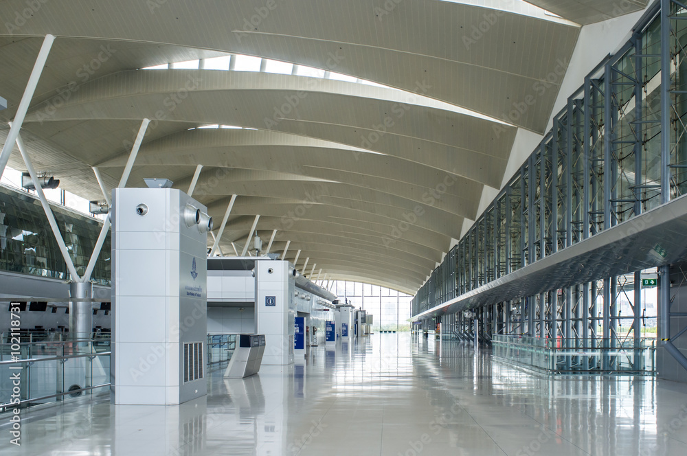modern airport terminal