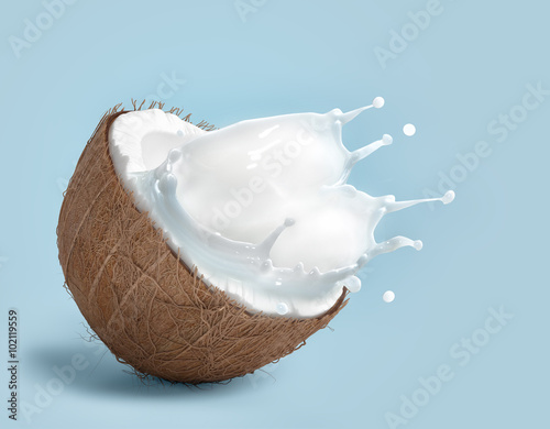 Fotografia coconut splash