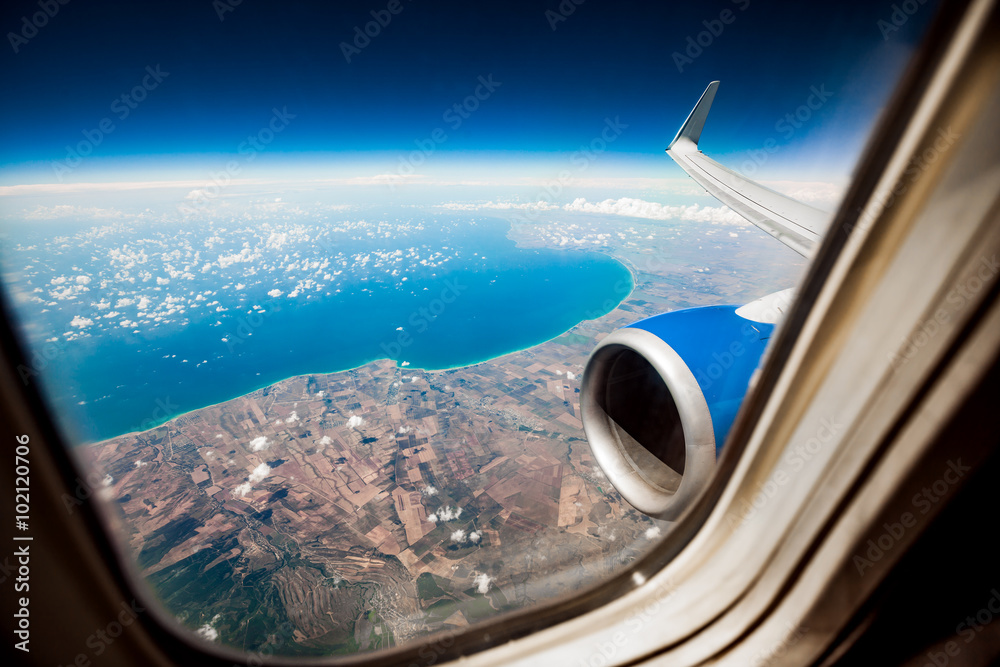 Fototapeta premium Airplane window
