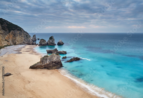 portuguese transparent water beach photo