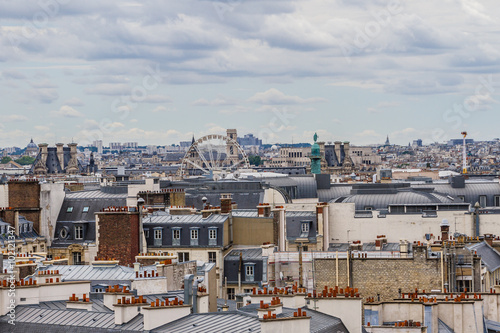 Panorama of Paris. View from Printemps store. France.  © dbrnjhrj