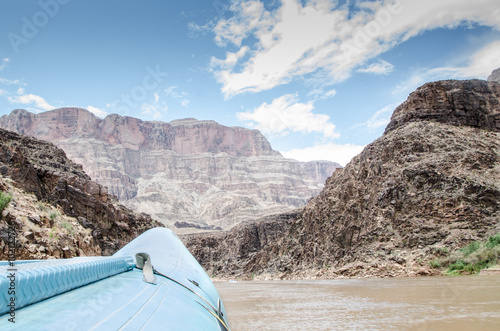 Rafting on a calm portion of the Colorado River i the Grand Canyon © Allen.G