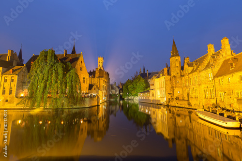 Bruges at dusk,Belgium photo