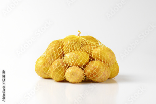 potatoes in net bag