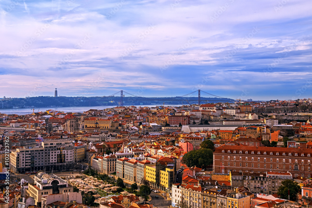 View of Lisbon, Portugal. HDR - high dynamic range