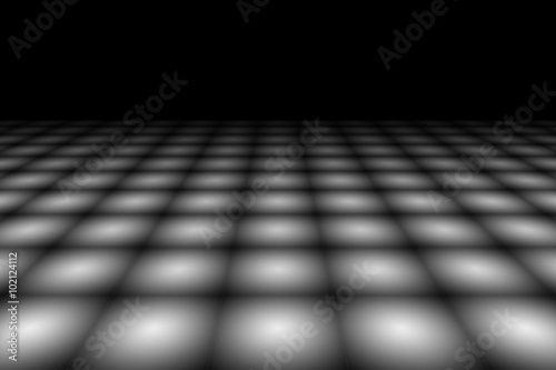 Checkered Background In Perspective