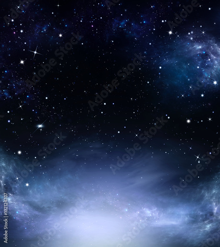 Fototapeta Naklejka Na Ścianę i Meble -  Amazing background of the night sky