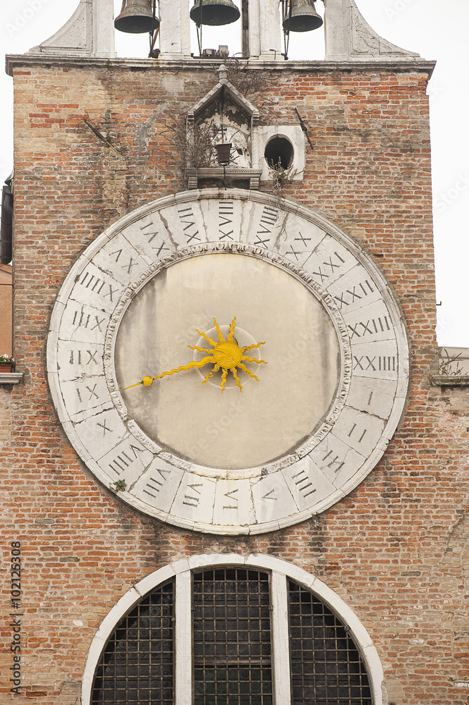 Historical clock in Venice