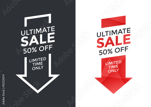 Super sale arrow design, vector illustration modern