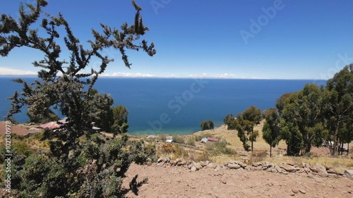 Panorama of Taquile Island