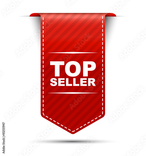 red vector banner design top seller