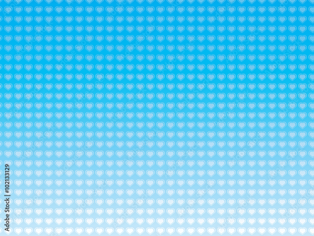 Blue Background with Hearts Blue Background with Hearts