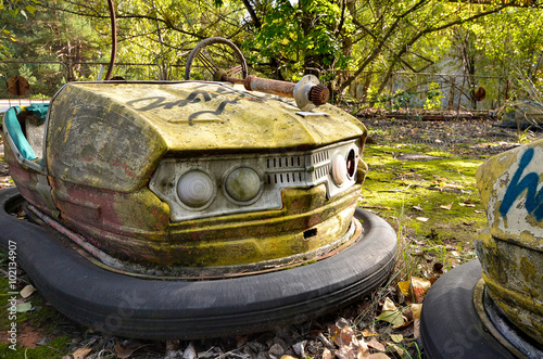 Chernobyl Bumper Cars in amusement park - Pripyat